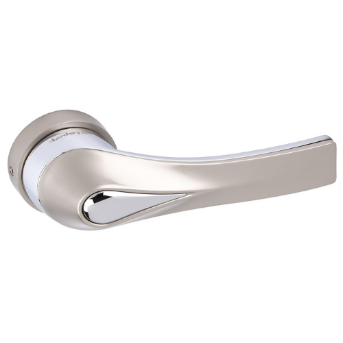 Silver Satin + Crome Mortise Handle - Model 9039
