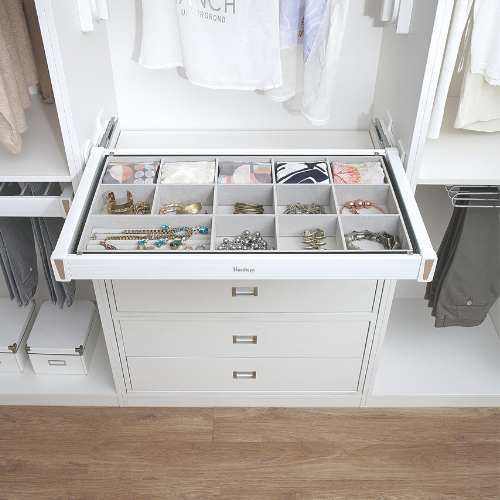 Soft -Closing Decorative Shelf - White